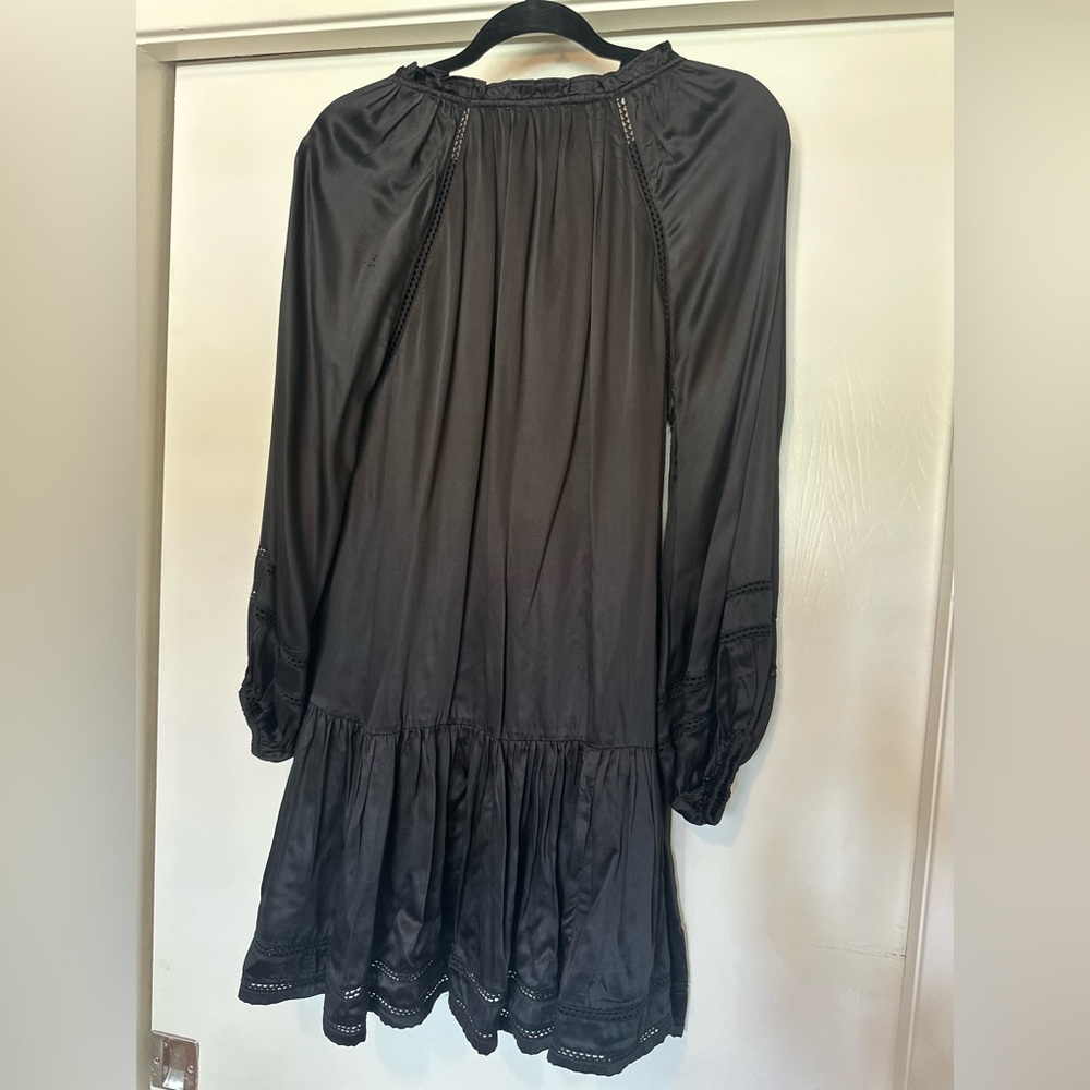 Cleobella Rose Mini Dress with Ruffled Drop Waist &Tassels, L/S, Size XS - Picture 14 of 15